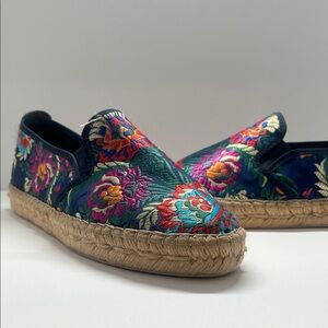 Floral Embroidered Espadrilles